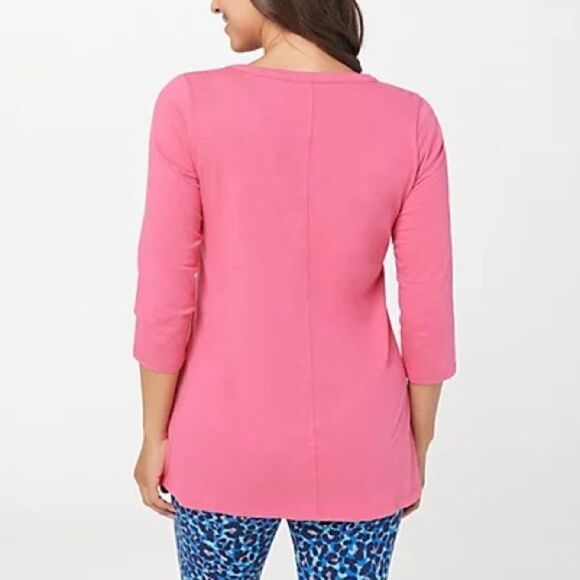 LOGO Principles by Lori Goldstein 3/4 Sleeve Cardigan - Picture 2 of 6